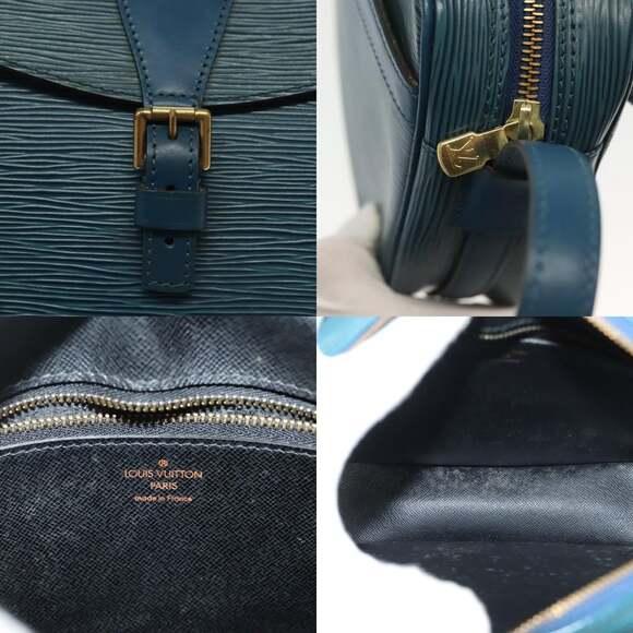 LOUIS VUITTON Epi June Feuille Shoulder Bag Blue M52155 - Picture 11 of 13